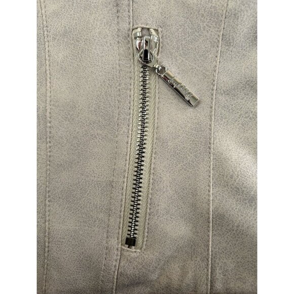 Joseph Ribkoff Dune Knit Jacket Style 231934 Women's Size XS Neutral Moto Zip - Picture 9 of 9